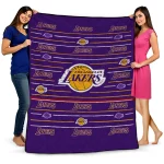 Los Angeles Lakers Handdrawn Stripes Purple Quilt Blanket 1 los angeles lakers handdrawn stripes purple quilt blanket best selling