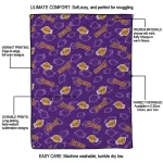 los angeles lakers solid classic purple quilt blanket best selling