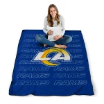 los angeles rams bold red blue quilt blanket best selling