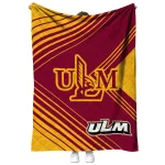 louisiana monroe warhawks arrow layers red quilt blanket best selling