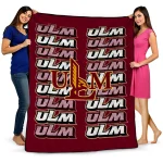 louisiana monroe warhawks bold red quilt blanket best selling
