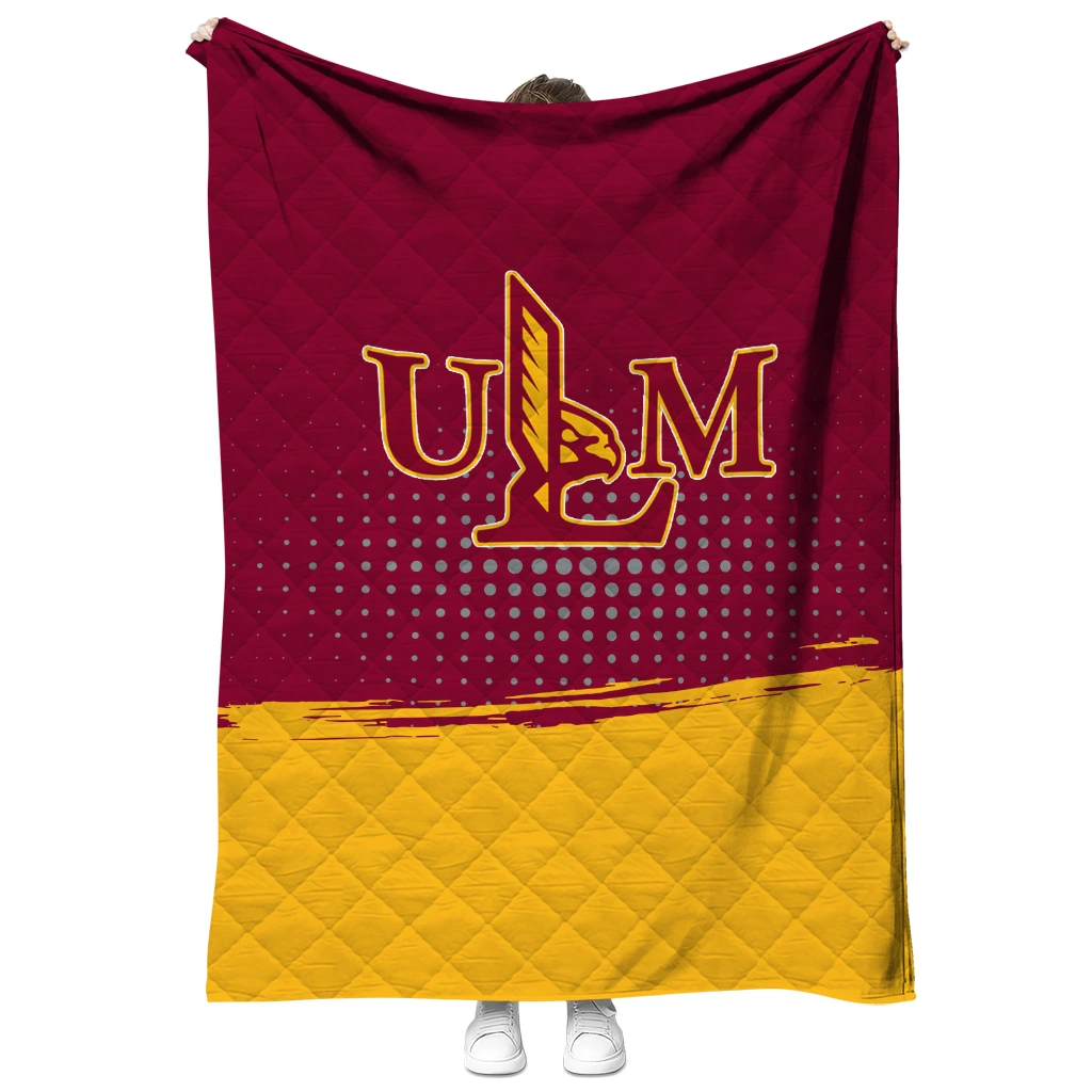 louisiana monroe warhawks dot illusion red quilt blanket fashion forward louisiana monroe warhawks dot illusion red quilt blanket fashion forward
