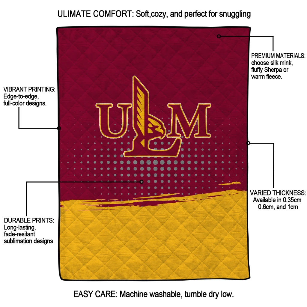 louisiana monroe warhawks dot illusion red quilt blanket latest model louisiana monroe warhawks dot illusion red quilt blanket latest model
