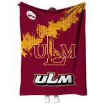 louisiana monroe warhawks paint trail red quilt blanket best selling