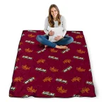 louisiana monroe warhawks solid classic red quilt blanket best selling