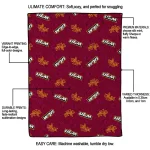 louisiana monroe warhawks solid classic red quilt blanket best selling
