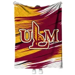 louisiana monroe warhawks wild lines red white quilt blanket best selling