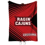 louisiana ragin cajuns arrow layers red quilt blanket best selling