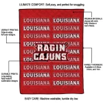 louisiana ragin cajuns bold red quilt blanket best selling
