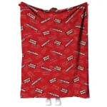 louisiana ragin cajuns solid classic red quilt blanket best selling