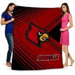 louisville cardinals arrow layers red quilt blanket best selling