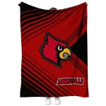 louisville cardinals arrow layers red quilt blanket best selling