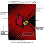 louisville cardinals arrow layers red quilt blanket best selling