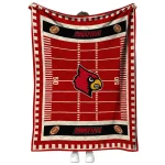louisville cardinals mickey player red quilt blanket best selling