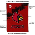 louisville cardinals paint trail red quilt blanket best selling