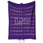 lsu tigers bold red purple quilt blanket best selling