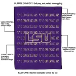 lsu tigers bold red purple quilt blanket best selling