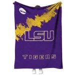 lsu tigers paint trail purple quilt blanket best selling