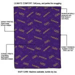 lsu tigers solid classic purple quilt blanket best selling