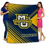 marquette golden eagles arrow layers blue quilt blanket best selling