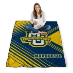 marquette golden eagles arrow layers blue quilt blanket best selling