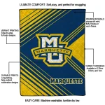 marquette golden eagles arrow layers blue quilt blanket best selling