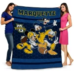 Marquette Golden Eagles Disney Football Blue Quilt Blanket 1 marquette golden eagles disney football blue quilt blanket best selling