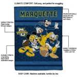 marquette golden eagles disney football blue quilt blanket best selling