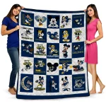 marquette golden eagles mickey mouse motif blue white quilt blanket best selling