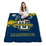 marquette golden eagles paint trail blue quilt blanket best selling