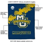 marquette golden eagles paint trail blue quilt blanket best selling