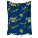 marquette golden eagles sketch lines blue quilt blanket best selling