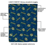 marquette golden eagles solid classic blue quilt blanket best selling