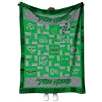 marshall thundering herd helmet heart green quilt blanket best selling