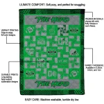 marshall thundering herd helmet heart green quilt blanket best selling