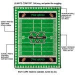 marshall thundering herd mickey player green quilt blanket best selling