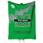 marshall thundering herd paint trail green quilt blanket best selling