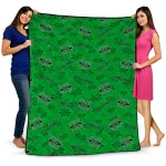 marshall thundering herd solid classic green quilt blanket best selling