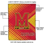 maryland terrapins arrow layers red quilt blanket best selling