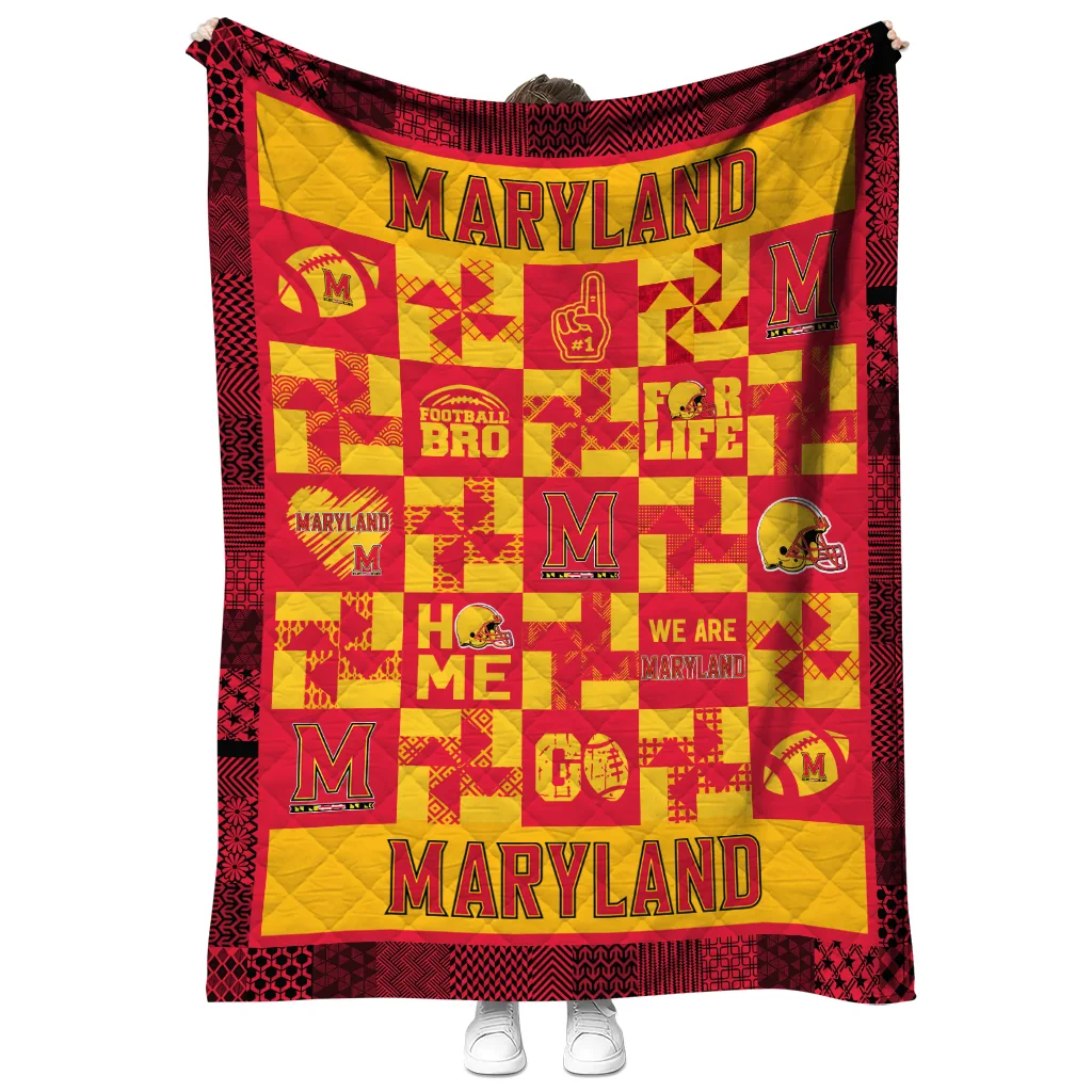 maryland terrapins helmet heart red quilt blanket fashion forward maryland terrapins helmet heart red quilt blanket fashion forward