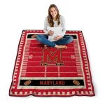 maryland terrapins mickey player red quilt blanket best selling
