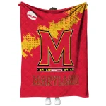 maryland terrapins paint trail red quilt blanket best selling