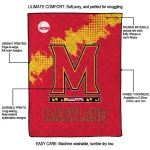 maryland terrapins paint trail red quilt blanket best selling
