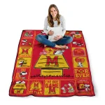 maryland terrapins snoopy love red quilt blanket best selling