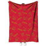 maryland terrapins solid classic red quilt blanket best selling