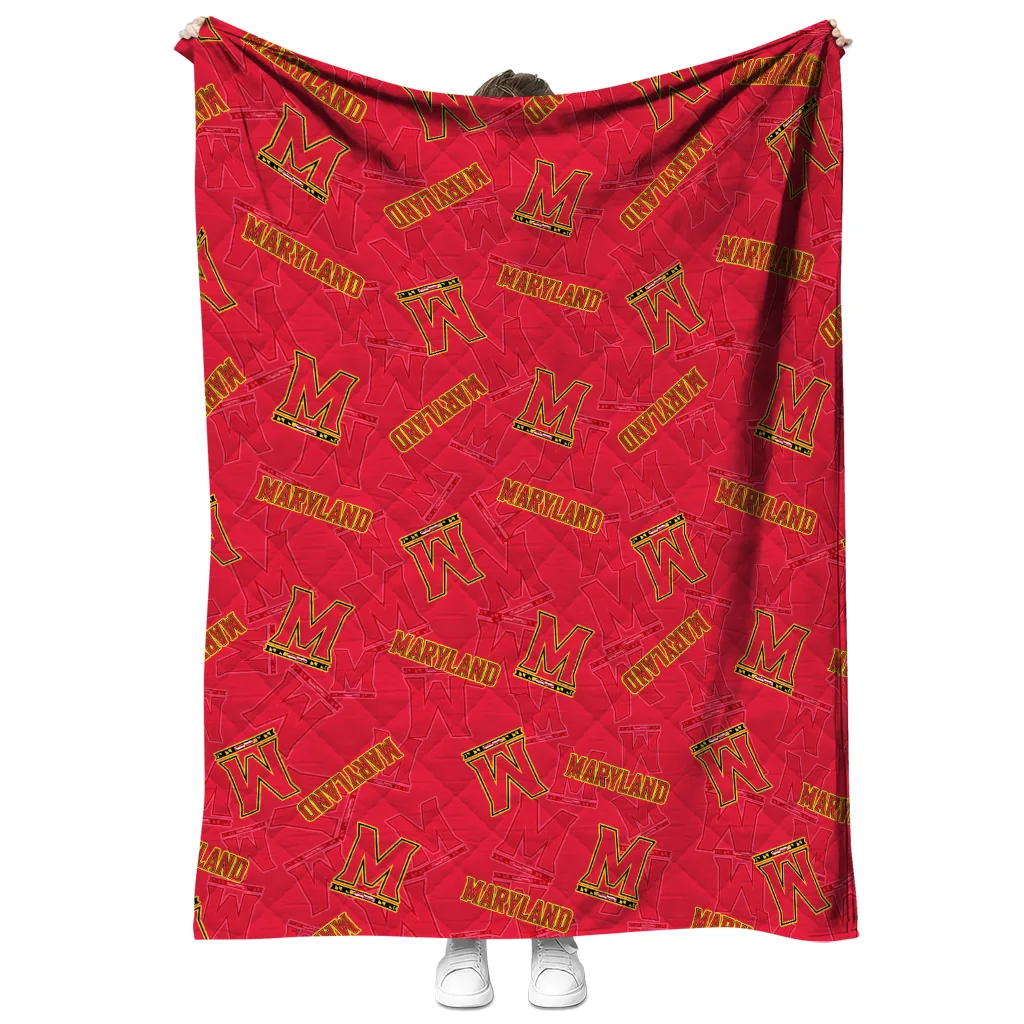 maryland terrapins solid classic red quilt blanket fashion forward maryland terrapins solid classic red quilt blanket fashion forward