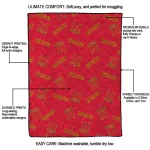 maryland terrapins solid classic red quilt blanket best selling