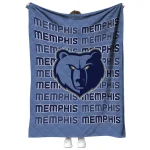 memphis grizzlies bold red blue quilt blanket best selling