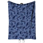 memphis grizzlies solid classic blue quilt blanket best selling