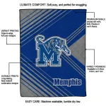 memphis tigers arrow layers blue quilt blanket best selling